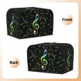 thumbnail image 3 of Daiia Music Notes Pattern 2 slice Toaster Cover, Toaster Appliance Dust-proof Cover For Kitchen Small Appliance Dust Cover and Fingerprint Protection, 3 of 7