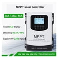 thumbnail image 1 of 30A 40A 50A MPPT Solar Controller 12V-96V Automatic Identification ,Easy to Operate, 1 of 6
