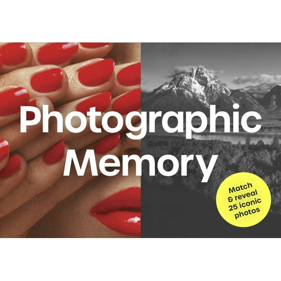 Photographic Memory : Match & Reveal 25 Iconic Photos (Cards)