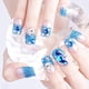 thumbnail image 1 of Uñas postizas Dreamyn Crystal, cuadradas, con purpurina azul para boda, cobertura total, acrílicas, para mujeres y niñas, 24 unidades, 1 of 1