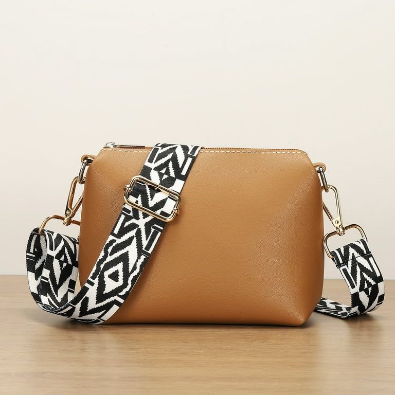 Brown Changeable Purse Straps Studded Guitar Strap Interchangeable