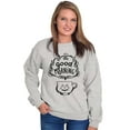 thumbnail image 3 of Caturday Morning Cats Coffee Lovers Women Crewneck Sweatshirt Brisco Brands M, 3 of 5