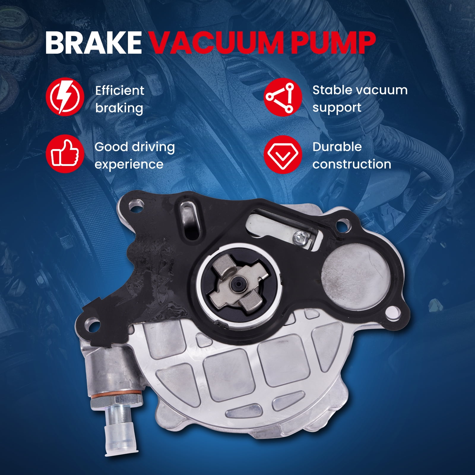 MOCA AUTOPARTS VCP169 Vacuum Pump Fit for 2012-2015 Volkswagen Passat 2.0L & 2009-2014 Volkswagen Jetta 2.0L & 2010-2013 Audi A3 2.0L