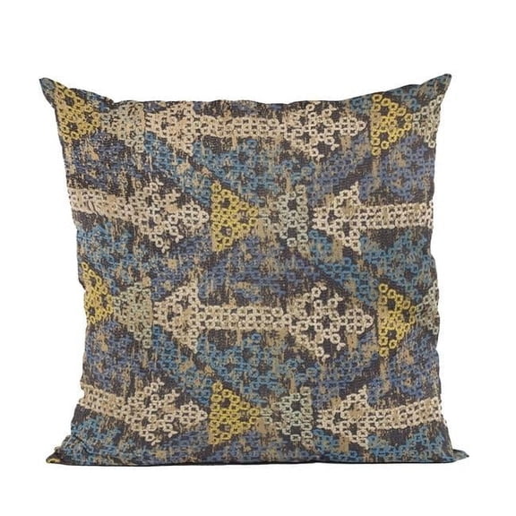 Blue Arrows Stripe Luxury Throw Pillow - 18 x 18 in.