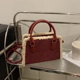thumbnail image 3 of Bolso de hombro para mujer | Bolso de mano casual Tote Purse | Bolso bandolera bandolera con correa ajustable | Cuero PU | Se adapta al teléfono, la cartera, las gafas de sol, las llaves | Marrón, 3 of 5