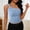 Light Blue, variant on SEMPAI Womens Y2K Tops Going Out One Shoulder Cropped Tank Tops Asymetrical Neck Sleeveless Shirts Summer Ribbed Vest