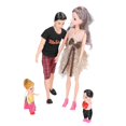 thumbnail image 3 of Family Doll Set Cute Vivid Dad Pregnant Mom Baby Doll Pretend Play Toy Birthday Gift Accessories, 3 of 5
