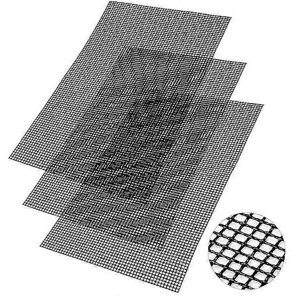 BBQ Grill Mesh Set 3 pcs Non-stick Grill Mesh Reusable Heat Resistant BBQ