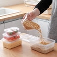 thumbnail image 3 of Abbracc Food Storage Container Refrigerator Organizer Box Rectangle Transparent, 3 of 8