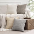 thumbnail image 1 of Fundas de Almohada Decorativas de Pana Suave y Cuadrado, Funda de Cojín de Pana, Juego de 4 Fundas de Almohada Decorativas, Pana Fundas de Almohada para Sofá, Dormitorio, Coche., 1 of 4