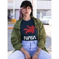 thumbnail image 2 of NASA Nasa Astronaut Silhouette Shaped T-Shirt Women -NASA Designs, Female 3X-Large, 2 of 4
