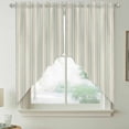 thumbnail image 2 of Light Green Lines Swag Valances for Windows, Kitchen Window Curtains Over Sink, Retro Minimalist Stripes Pattern Window Treatment Curtains for Living Room/Bedroom Curtains 2 Panel Sets 36"x45", 2 of 8