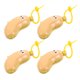 thumbnail image 1 of unbranded 4Ud Fundas Protectoras Portátiles Para Cabezas De Cepillo De En Color Amarillo Banana, 1 of 8