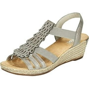 Rieker Women's Synthetic Sandals - 62436-40, Size 36 EU