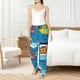 thumbnail image 4 of Fotbe Transportations With Cute Animals Pantalones de Pijama para Mujer, Pantalones de Dormir, Pantalones Pj con Cordón y Bolsillos-Large, 4 of 6