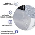 thumbnail image 4 of Polyester Fabric Pure Color Shower Curtain Hotel Quality Machine Washable Waterproof Shower Curtain Liner With Hooks, 4 of 5