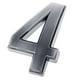 thumbnail image 4 of Símbolo de número de puerta autoadhesivo 3D Número de licencia Número de buzón 0-9 para oficina Número 4, 4 of 7