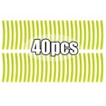 thumbnail image 1 of 40/20pcs Car Wheel Tire Hub Reflective Strips Car Motor Tyre High Reflective Night Warning Safety Driving Reflector Sticker, 1 of 7