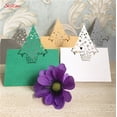 thumbnail image 2 of Tarjeta de nombre de mesa con forma de árbol de Navidad cortado con láser, tarjeta de lugar, decoración de fiesta de boda, Favor 8Z, 10 piezas, 2 of 5