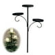 thumbnail image 1 of Candelabro de 3 niveles Lisbinx Black Triples para la punta del árbol de Navidad. Candelabros navideños únicos con luces. Vajilla para interiores, dormitorios y cocina., 1 of 1