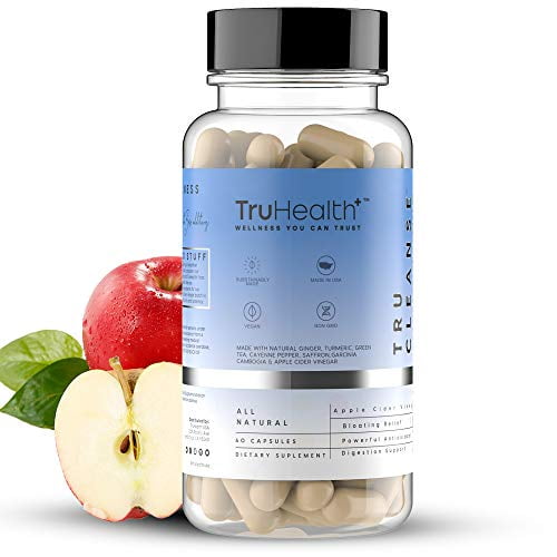 Apple Cider Vinegar Capsules w Garcinia Cambogia - for Weight Loss, Fat Synthesis, Detox & Bloating Relief - 60 ACV Keto Supplement Diet Boost Pills