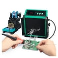 thumbnail image 1 of 200W Soldering Fume Extractor Filter Smoke,Soldering Iron Station With 2 Helping Hands,soldering Tool , Mild Steel, 1 of 6