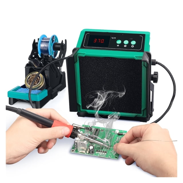 200W Soldering Fume Extractor Filter Smoke,Soldering Iron Station With 2 Helping Hands,soldering Tool , Mild Steel
