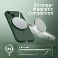 thumbnail image 4 of Magnetic for iPhone 14 Case, [Compatible with MagSafe] [Full Camera Protection] [14FT Drop Protection] Shockproof Protective Slim Translucent Matte Phone Case for iPhone 14, Deep Green, 4 of 15
