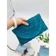 thumbnail image 4 of Granjero Gordo Bolso de mano tejido y bolsa de cosméticos, Bolso elegante tejido de playa de verano de 10,26 x 0,78 x 6,29 pulgadas (blanco), 4 of 4