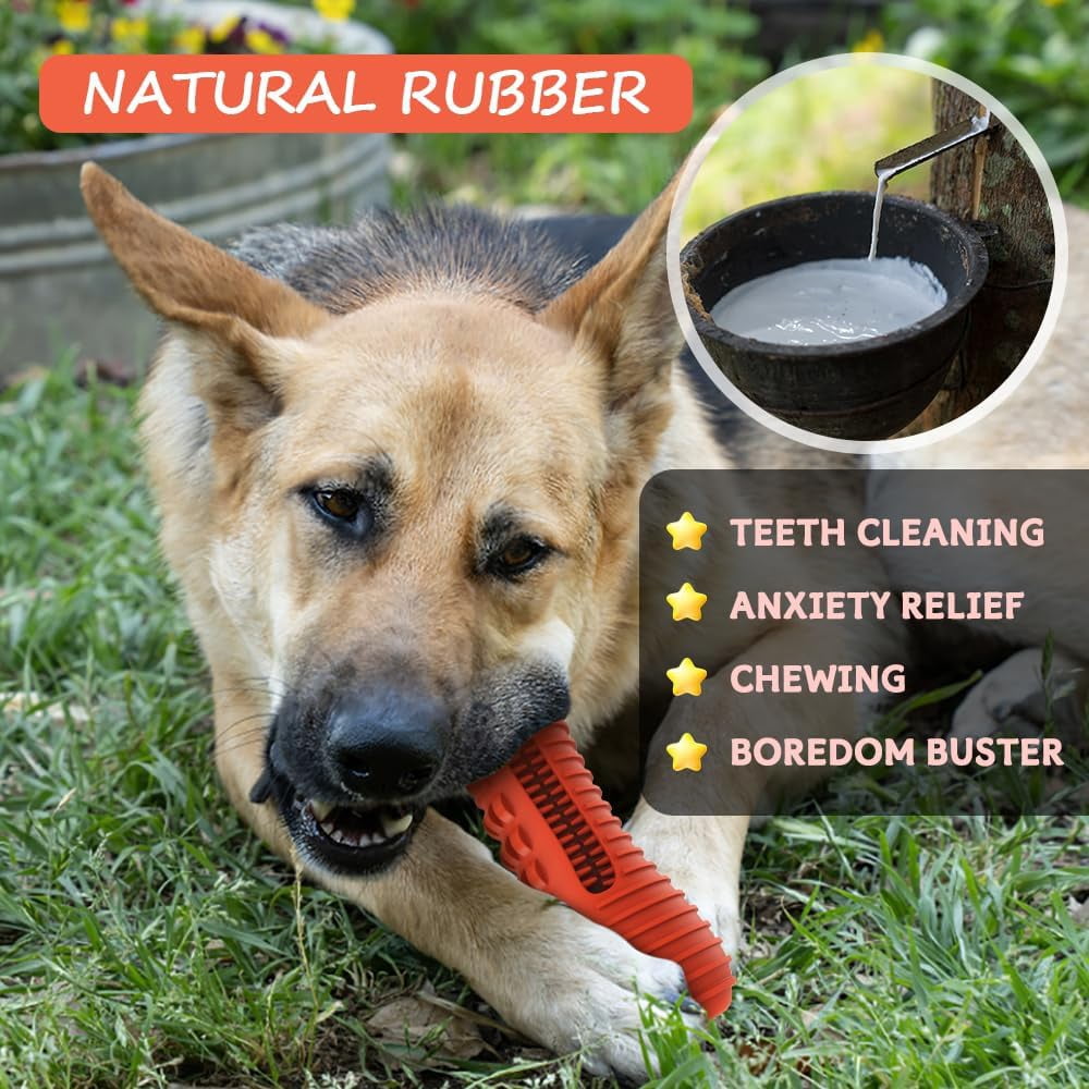 General Dog Toys for Aggressive Chewers Large Medium Breed, Indestructible Dog Chew Toys, Squeaky Interactive Tough Extremely Durable, Dogs Toothbrush Toys to Keep Them Busy