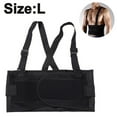 thumbnail image 1 of Back Brace with Suspenders/Shoulder Straps - Light & Breathable - Lumbar Support Belt for Lower Back Pain - Posture, Work, Gym - Black Color, 1 of 8