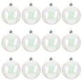 thumbnail image 1 of EeaseMX 12 bolas transparentes decorativas navideñas con burbujas perladas de colores., 1 of 7