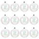 thumbnail image 1 of 12 bolas transparentes decorativas navideñas con burbujas perladas de colores., 1 of 7