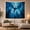 Dragon in Flight, variant on Blue Dragon Flying Above a Moonlit Forest, Dramatic Fantasy Style for Dragon Lovers, Mythic Wall Art, Housewarming Gift, Tapestry Wall Hanging for Bedroom and Living Room