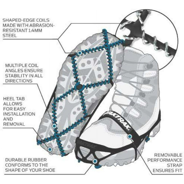 Yaktrax Pro Traction Cleats, Black, One Size - Walmart.com