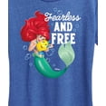 thumbnail image 3 of Disney Princess - Ariel And Flounder Fearless And Free - Women's Short Sleeve Graphic T-Shirt, 3 of 5