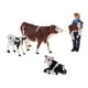 thumbnail image 3 of de personas animales de escenas de granja de plástico en miniatura realistas set juguetes regalos, 3 of 9