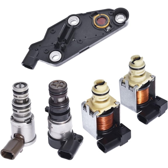 Genrics 4T65E Transmission Solenoid Kit Set Replacement for GM Volvo Buick Chevrolet Pontiac 1997-2002
