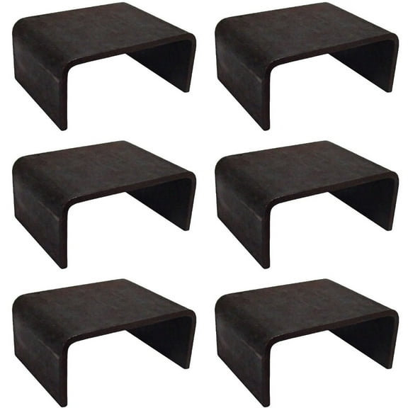 RAParts 6 Pack 2x4 Steel Weld On Stake Pocket 6 Gauge