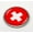 Metal Bezel, variant on Flag of Switzerland | 3D Domed CAR Emblem Badge Sticker Flexible Round