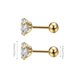 thumbnail image 2 of Pendientes de 5 piezas, pernos de cristal chapados en perno, accesorios de joyería geométrica, decoraciones de cartílago, moda para mujeres y Ropa, zapatos y accesorios Miscelánea dorado 0.8*6*3mm Qarigey AP009679-23B, 2 of 6