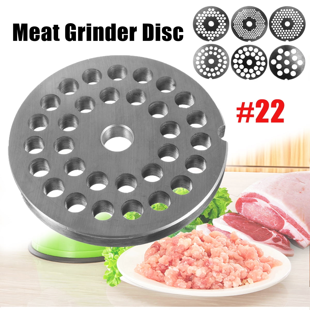 22 Meat Grinder Plate Disc Knife Stainless Steel 3/4.5/6/8/10/12mm For
