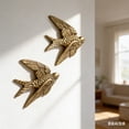 thumbnail image 3 of Decoración de pared con pájaro volador, escultura metálica de golondrina para salón, dormitorio o escritorio, 3 of 3