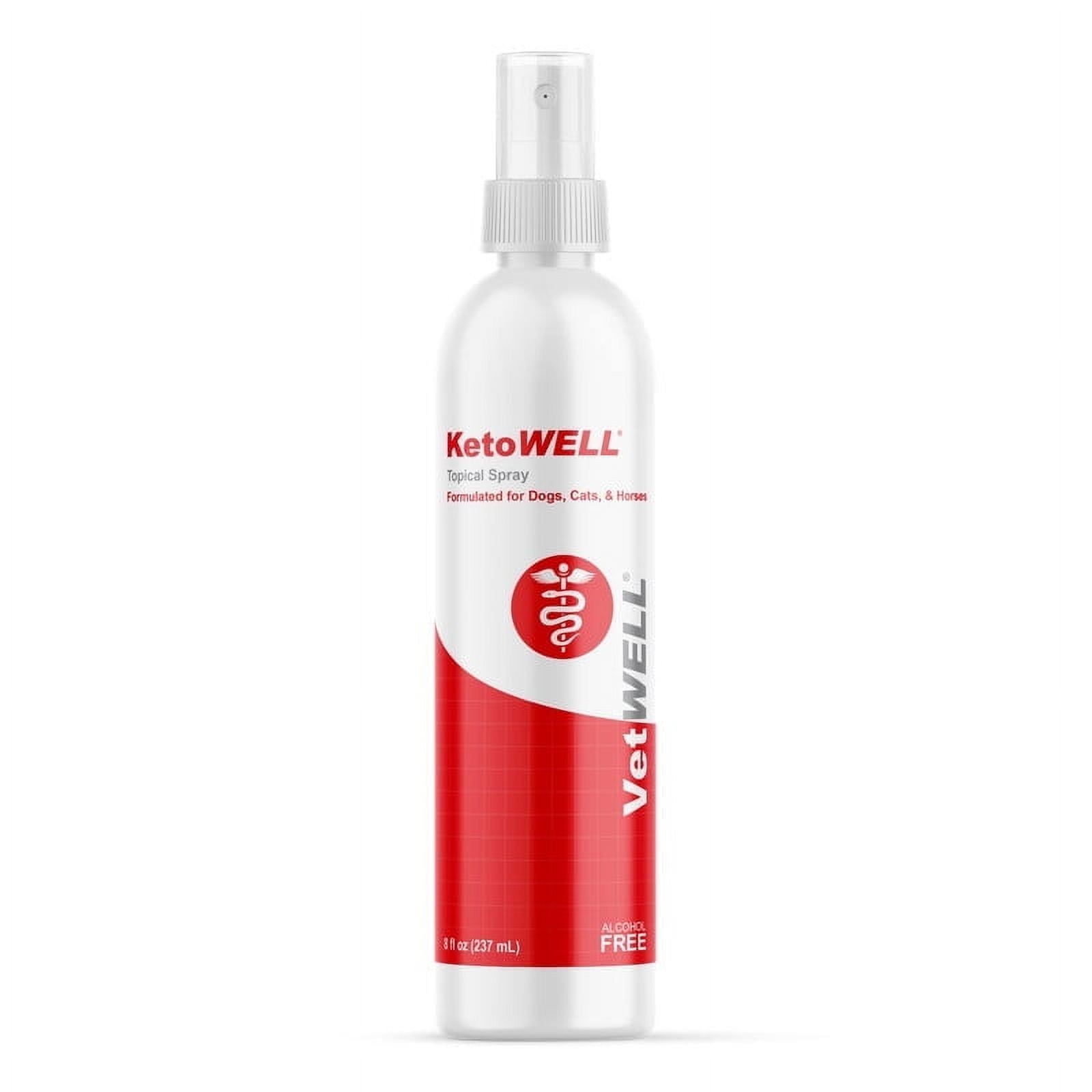 VetWELL Chlorhexidine Medicated Spray 8oz for Dogs & Cats Hot Spot Treatment, Skin Infections & Conditions, Acne Aloe & Vitamin E