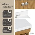 thumbnail image 5 of Lavanti Depos Solidwood 36-inch Bathroom Vanity with Sink - Stylish Gray Oak, 5 of 7