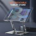thumbnail image 3 of Adjustable Tablet Stand for Desk, Ergonomic Riser with 360° Rotating Base, 3 of 10