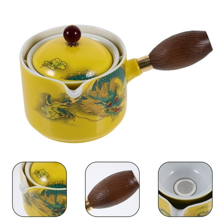 

SEWCHICS Ceramic Roasted Milk Tea Pot Assorted Color 1Pcs 6.7X4.1X3.9In