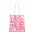 thumbnail image 1 of YFYANG Sac de Courses Réutilisable en Toile de Coton, Motif de Printemps Rose, Sac d'Épicerie Lavable et Portable pour Voyage Quotidien, 1 of 6