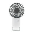 thumbnail image 3 of Mini ventilador de mano recargable inalámbrico pequeño y potente ventilador de escritorio regalo de verano blanco, 3 of 9