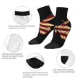 thumbnail image 5 of Naloa Patriotic USA Butterfly Art Ankle Socks for Women Non Slip Socks No Show Socks Classic Low Cut Casual Socks Casual Socks, 5 of 7